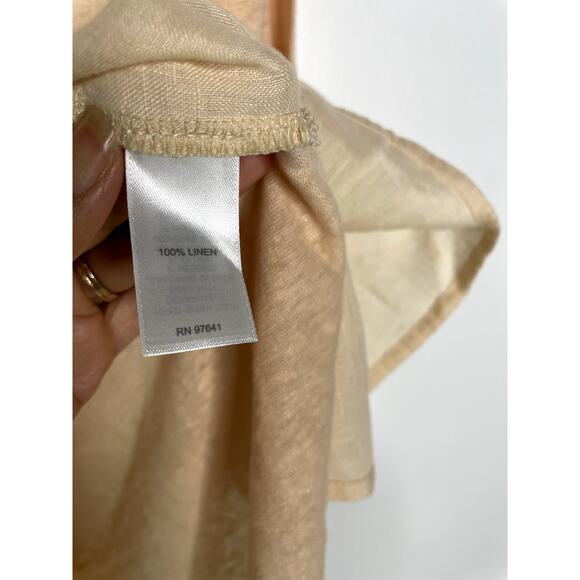 J.Jill Love Linen tunic top peach S - Picture 4 of 7